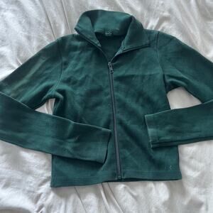 Brandy melville john galt dark green zip up jacket